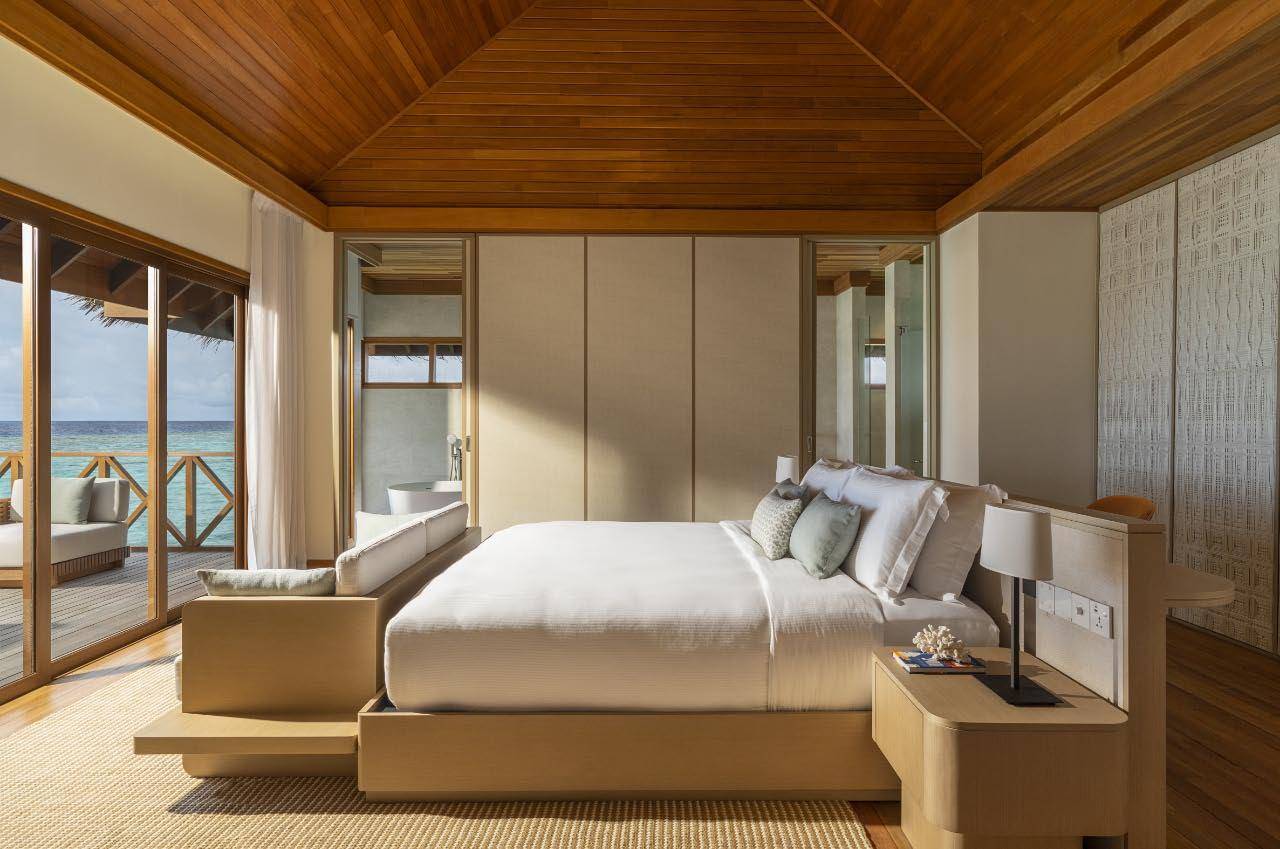 Two Bedroom Ocean Pavilion with Pool, schlafen, Huvafen Fushi Maldives